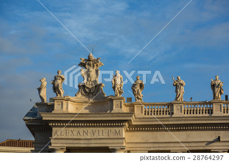 Vatican St. Peter's Square rows Vatican St. Peter's Square rows 28764297