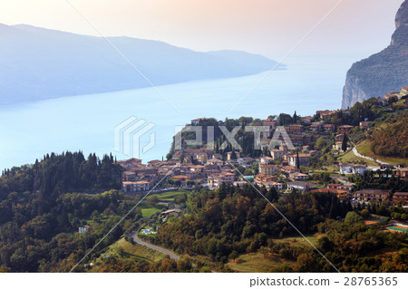 view of the famous small town Tremosine view of the famous small town Tremosine 28765365