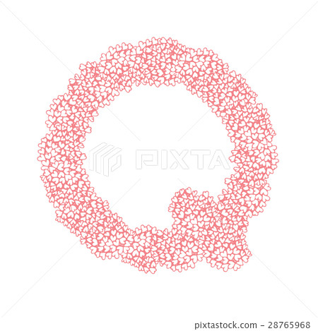 The letter Q, in the alphabet Heart flower bush 28765968