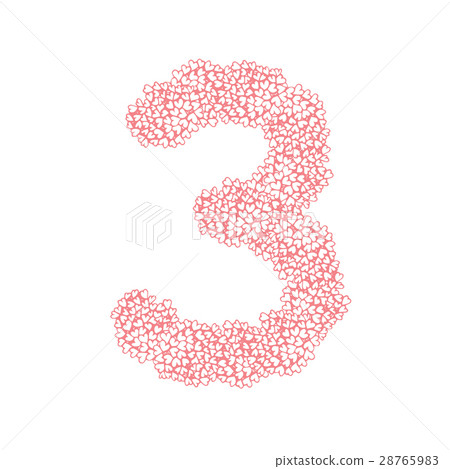 The letter number three or 3, in the alphabet The letter number three or 3, in the alphabet 28765983