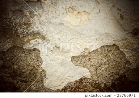 Dirty, scratched old brick wall 28766971