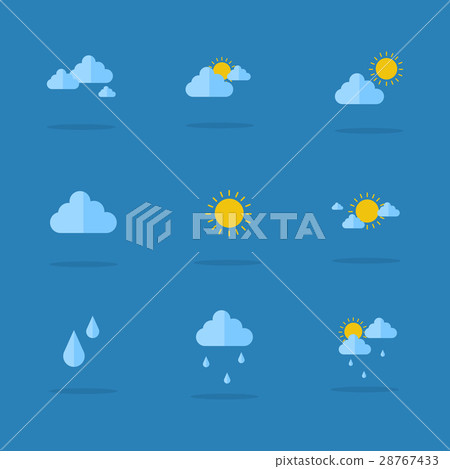Icon of weather set collection 28767433