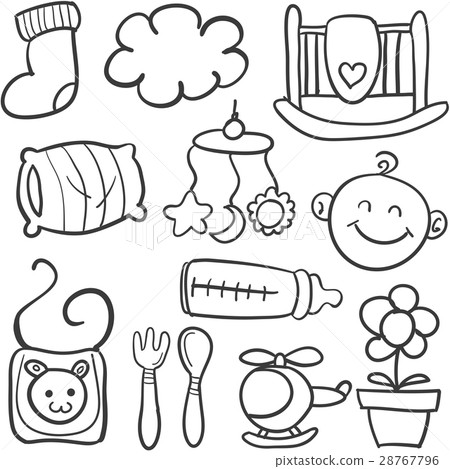 Doodle of toy for baby 28767796