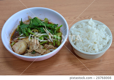 pork ball in brown soup eat with rice pork ball in brown soup eat with rice 28768008