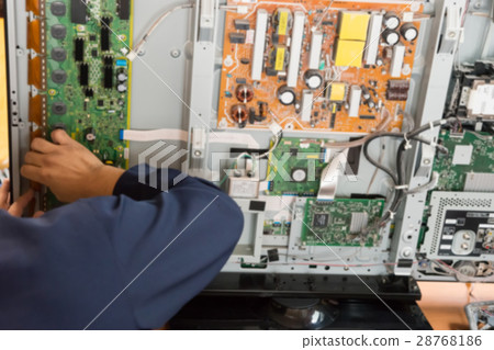 Television repair (blur expression) Television repair (blur expression) 28768186