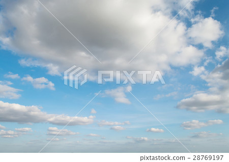 clouds white soft in the vast blue sky 28769197