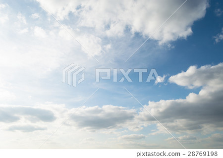 clouds white soft in the vast blue sky 28769198