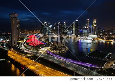 Night view from Singapore Flyer (without gondola 2) 28769553