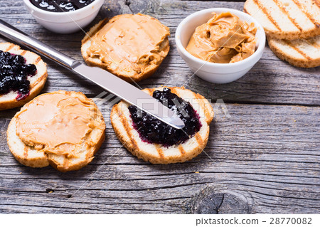 Peanut butter and jam sandwich Peanut butter and jam sandwich 28770082