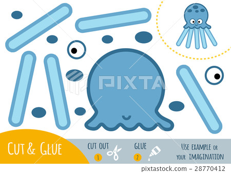 Education paper game for children, Octopus Education paper game for children, Octopus 28770412