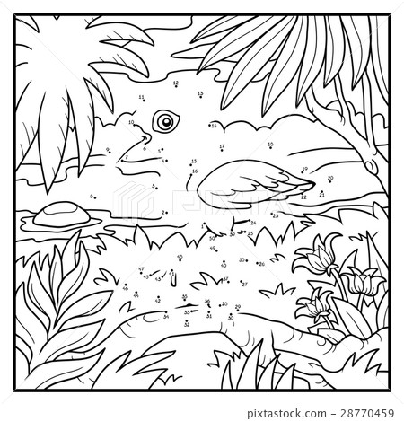 Numbers game for children, Scarlet ibis 28770459