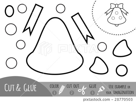 Education paper game for children, Christmas bell Education paper game for children, Christmas bell 28770503