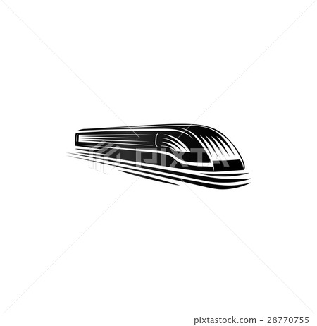 Isolated monochrome modern engraving style train Isolated monochrome modern engraving style train 28770755