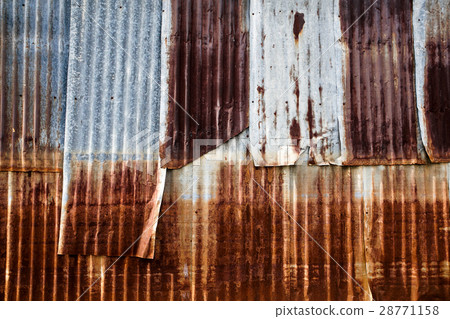 Old metalsheet wall 28771158
