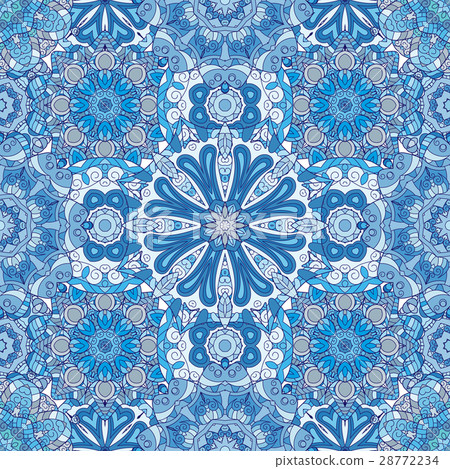 Seamless round pattern for printing on fabric or 28772234