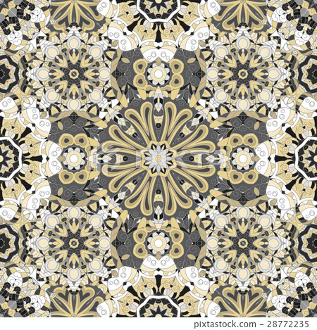 Seamless round pattern for printing on fabric or 28772235