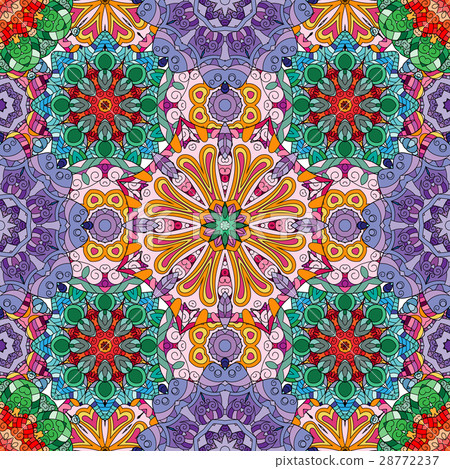 Pink Mandala Background for greeting card 28772237