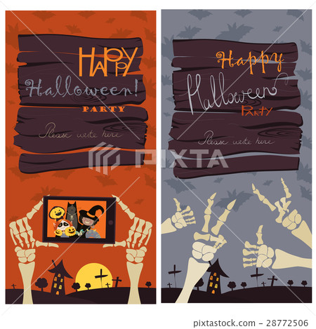 Halloween Banners Set 28772506