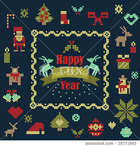 Vector collection of christmas items 28772605