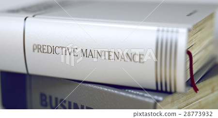 Predictive Maintenance Concept. Book Title. 3D. 28773932