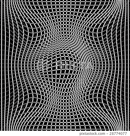 B&W abstract line wave seamless pattern. B&W abstract line wave seamless pattern. 28774077