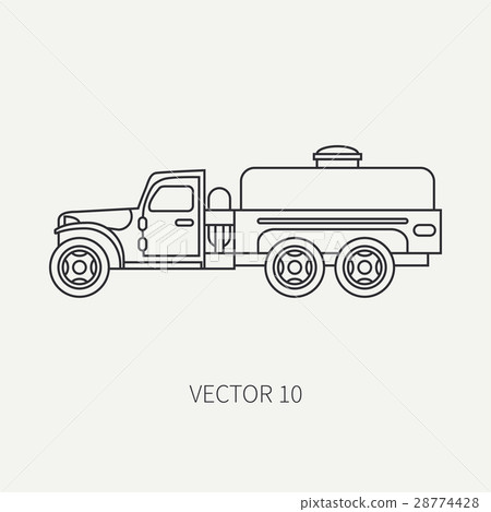 Line flat plain vector icon service staff Line flat plain vector icon service staff 28774428
