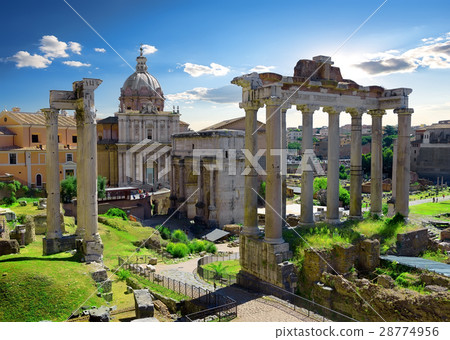 Roman Forum in summer Roman Forum in summer 28774956