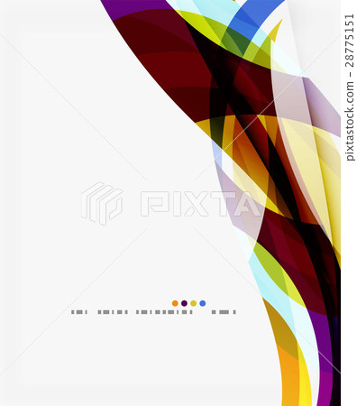 Modern geometric wavy shapes on light Modern geometric wavy shapes on light 28775151