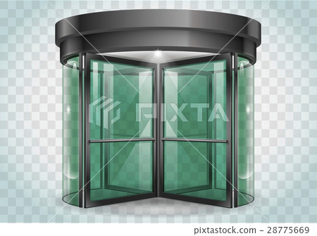 Revolving door shopping center Revolving door shopping center 28775669