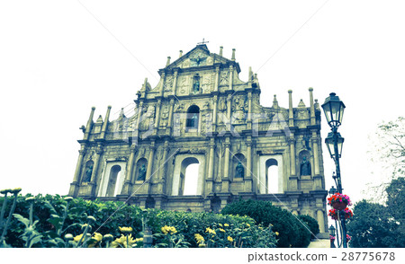 Ruin of St. Paul's church in Macau China Ruin of St. Paul's church in Macau China 28775678