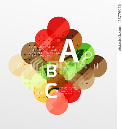 Colorful glossy circle infographics 28776026