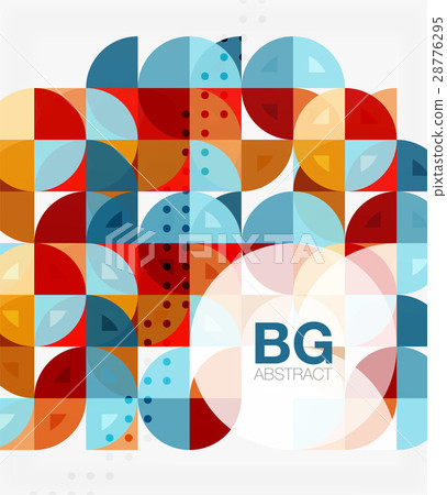 Colorful circles modern abstract composition with Colorful circles modern abstract composition with 28776295