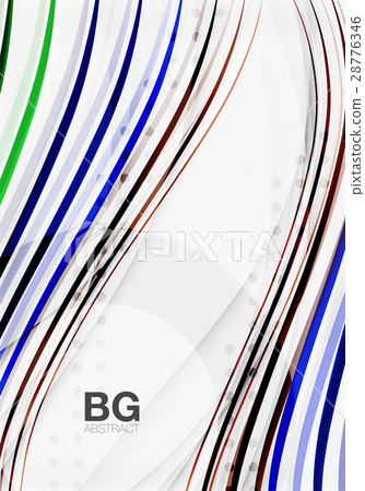 Thin lines wave abstract background Thin lines wave abstract background 28776346