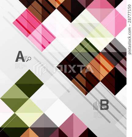 Modern geometrical abstract background, squares Modern geometrical abstract background, squares 28777150