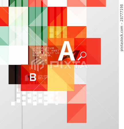 Modern geometrical abstract background, squares 28777198