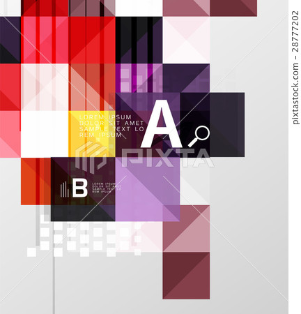 Modern geometrical abstract background, squares Modern geometrical abstract background, squares 28777202
