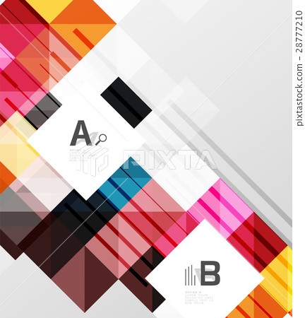 Modern geometrical abstract background, squares Modern geometrical abstract background, squares 28777210