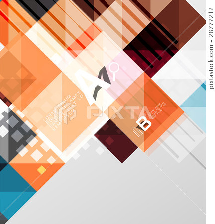 Modern geometrical abstract background, squares Modern geometrical abstract background, squares 28777212