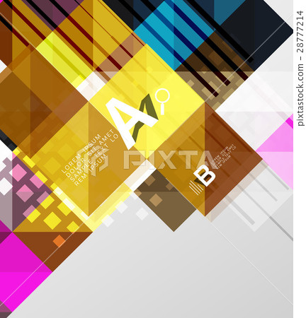 Modern geometrical abstract background, squares Modern geometrical abstract background, squares 28777214