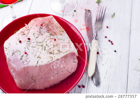 Fresh pork fillet 28777357