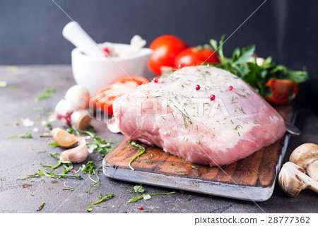 Fresh pork fillet 28777362