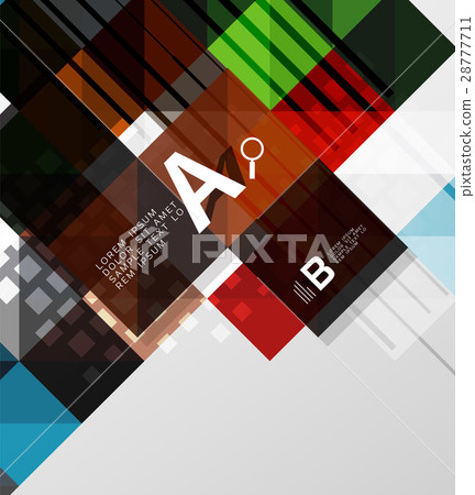 Modern geometrical square banner, minimalistic 28777711