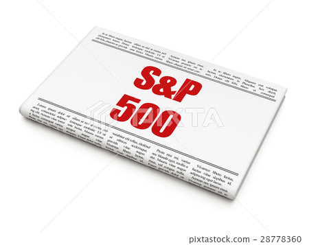 Stock market indexes concept: newspaper headline S 28778360
