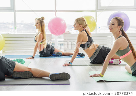 Happy healthy slim young woman Happy healthy slim young woman 28778374