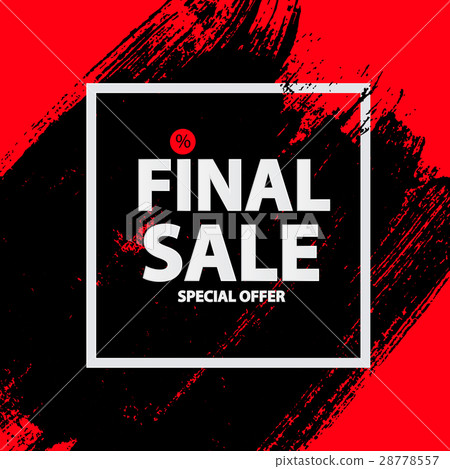 Abstract Brush Stroke Designs Final Sale Banner 28778557