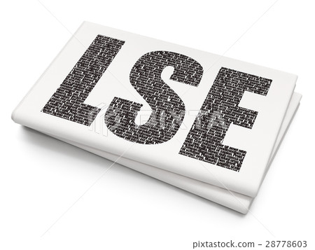 Stock market indexes concept: LSE on Blank Stock market indexes concept: LSE on Blank 28778603