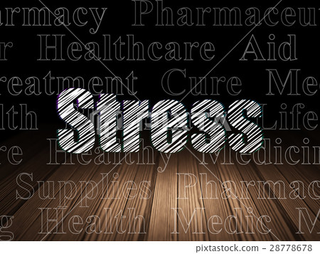 Health concept: Stress in grunge dark room Health concept: Stress in grunge dark room 28778678