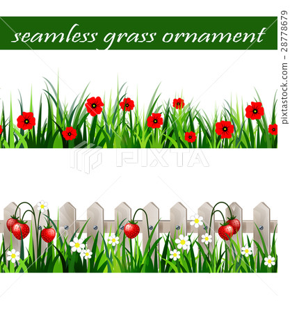 Green Grass seamless set Green Grass seamless set 28778679