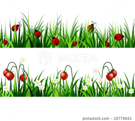 Green Grass seamless set Green Grass seamless set 28778681