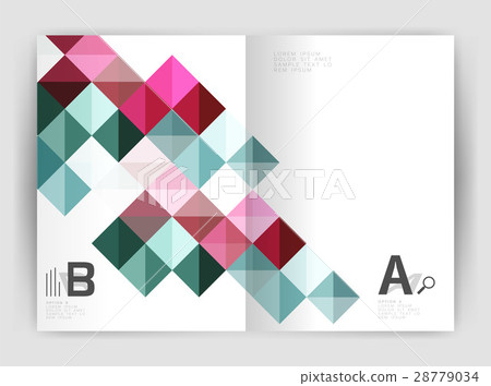 Vector square template background Vector square template background 28779034